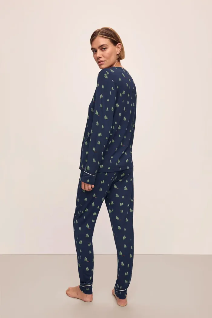 Eberjey Gisele Crew Neck Forest / Fox