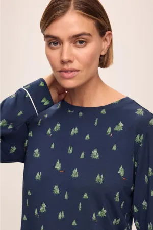 Eberjey Gisele Crew Neck Forest / Fox