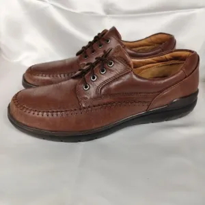 ECCO Seawalker Tie Vegetable Tanned Leather Insole Rust Dress Men's Shoe 13-13.5