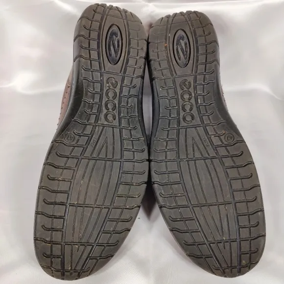 ECCO Seawalker Tie Vegetable Tanned Leather Insole Rust Dress Men's Shoe 13-13.5
