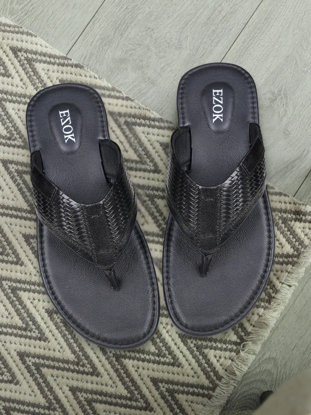 Ezok Men’s Leather Sandals Stylish & Comfortable Summer Sandals