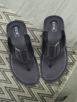 Ezok Men’s Leather Sandals Stylish & Comfortable Summer Sandals