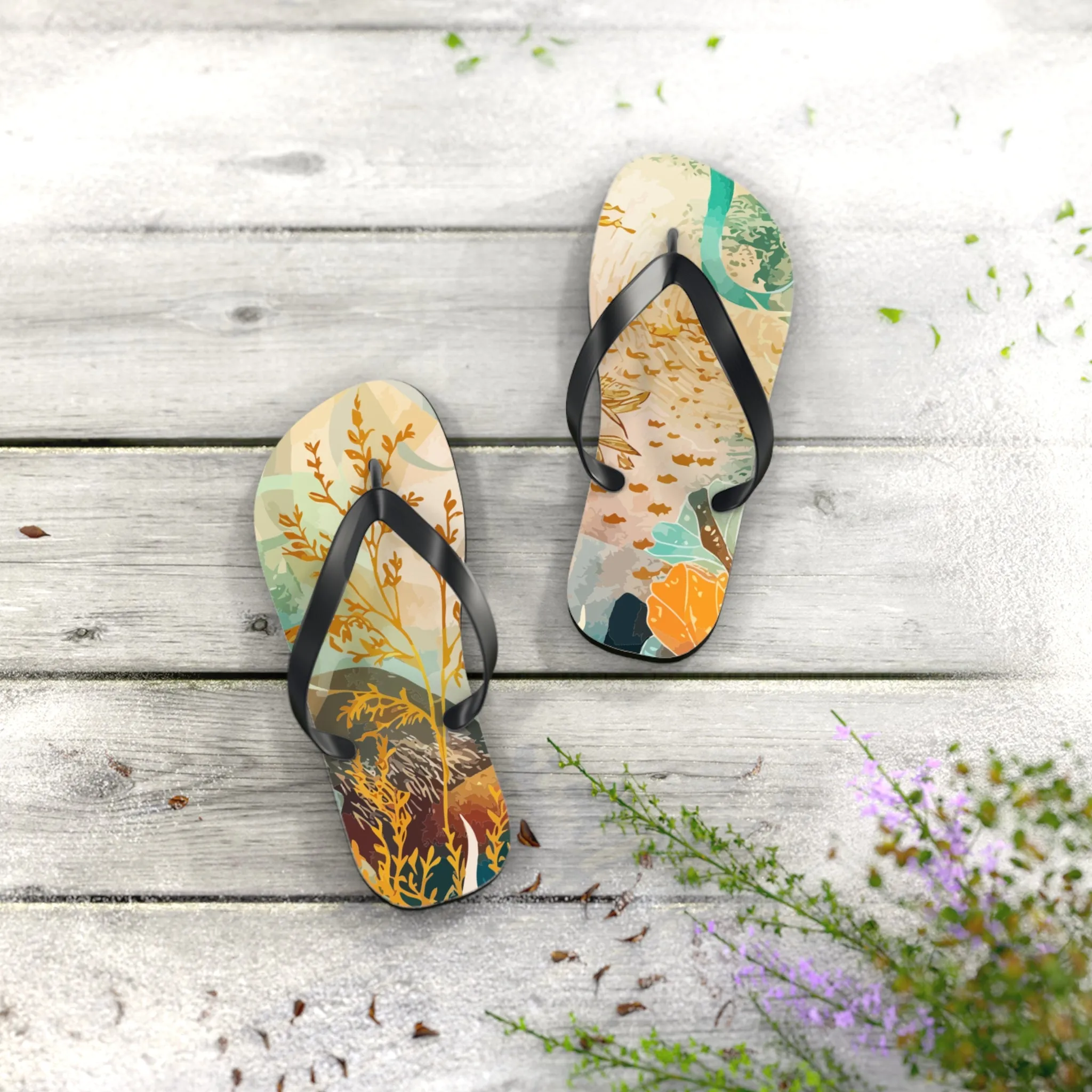 Flip Flops - Marine Mosaic