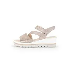 GABOR 24.640.62 CARUSO/GOLD METALLIC SHIMMER WEDGE SANDAL