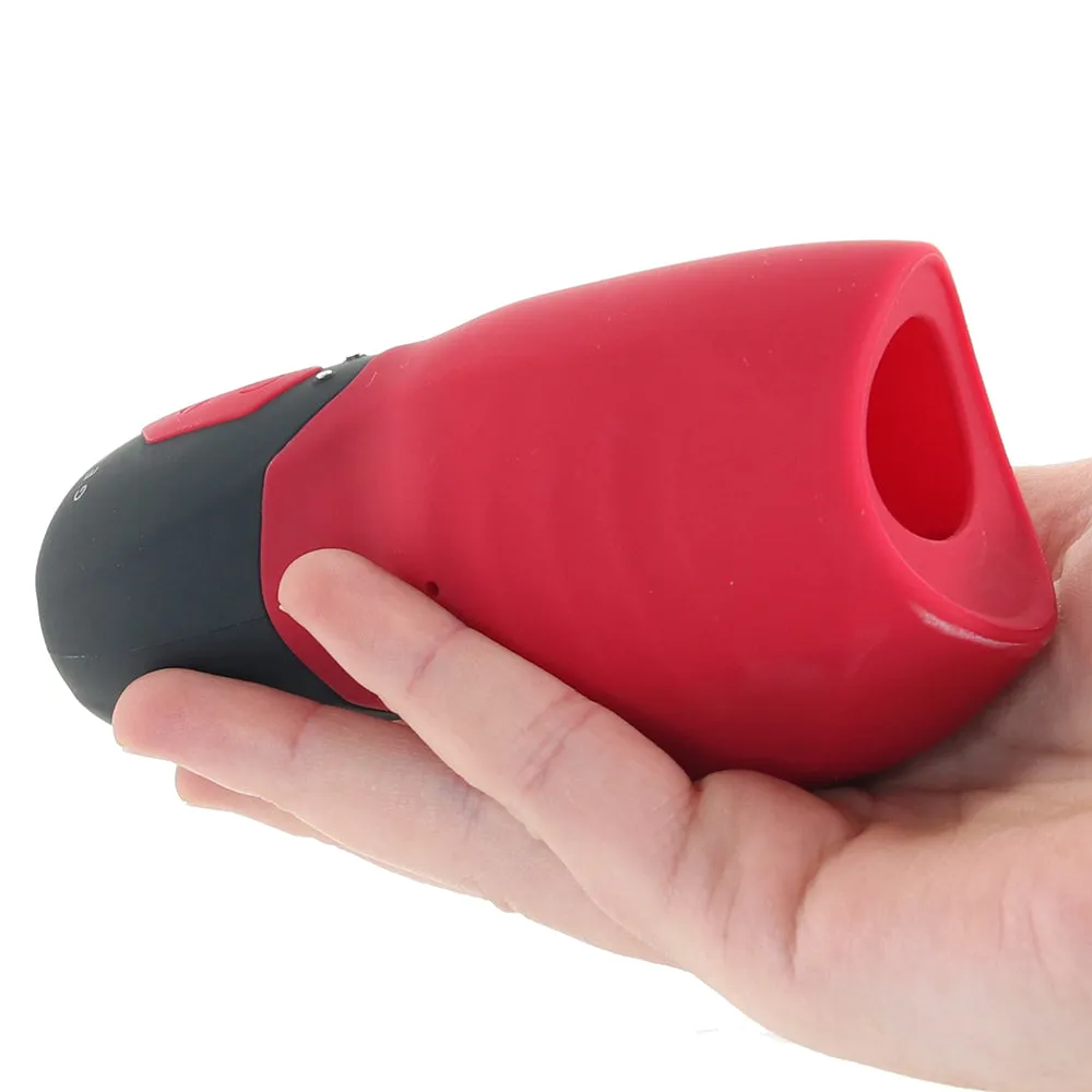 Gender X Body Kisses Rechargeable Vibrating Silicone Suction Massager Red