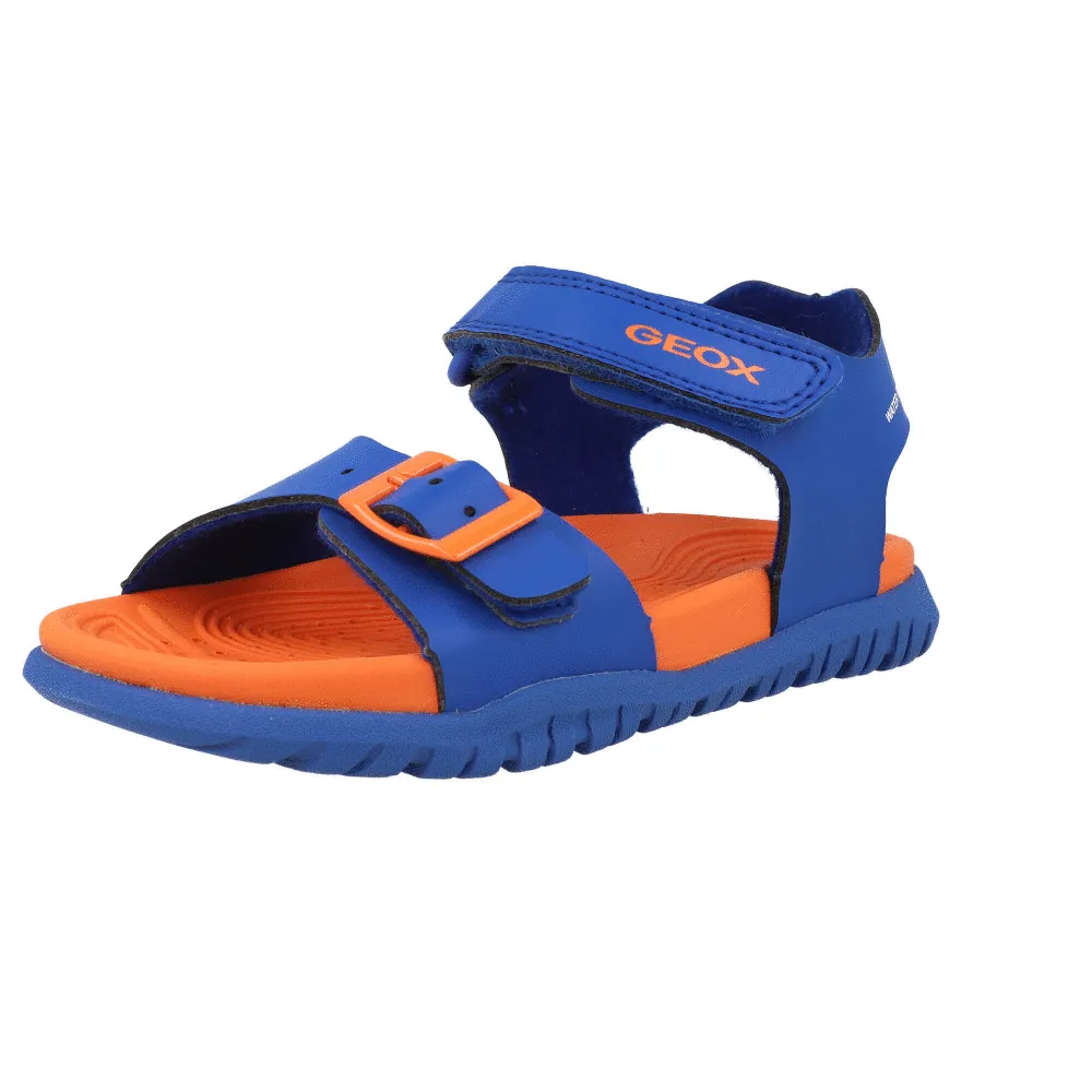 Geox Fusbetto Royal Blue Orange Junior Sandals