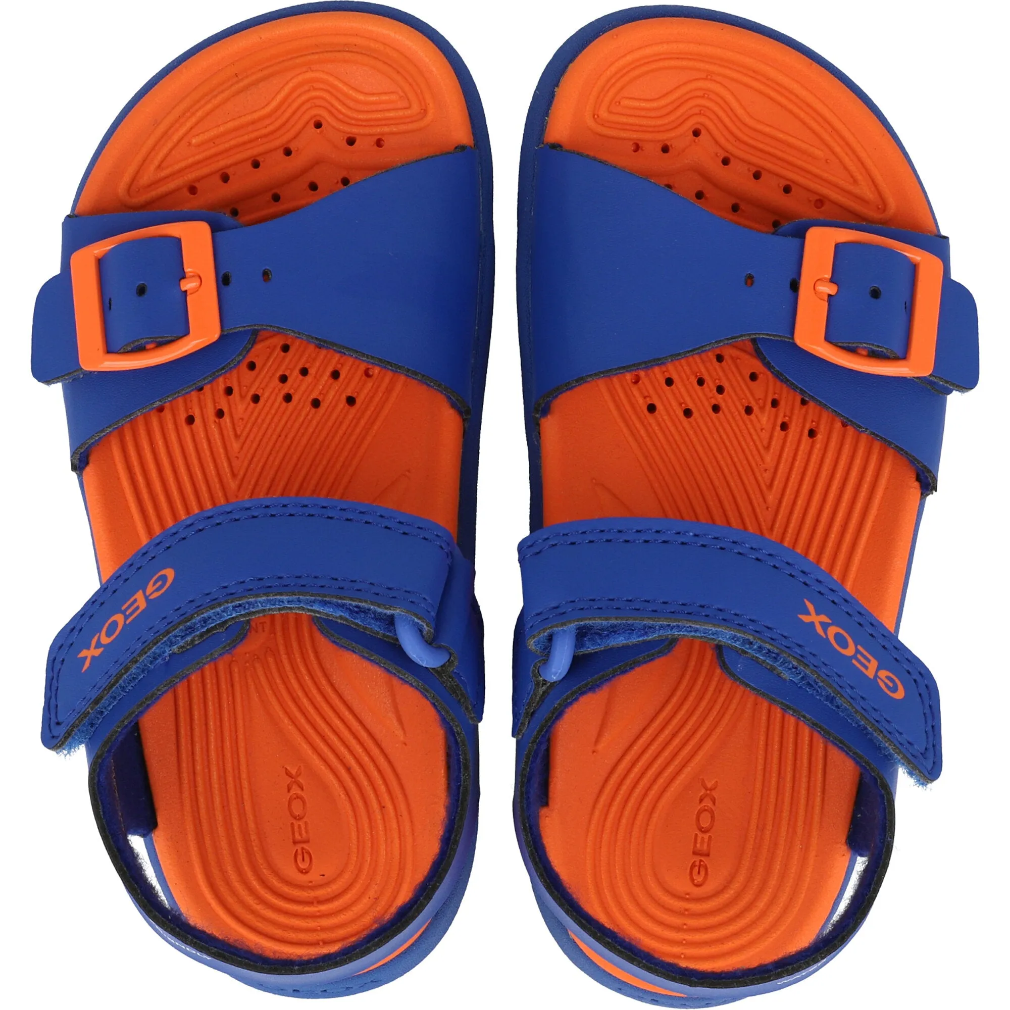 Geox Fusbetto Royal Blue Orange Junior Sandals