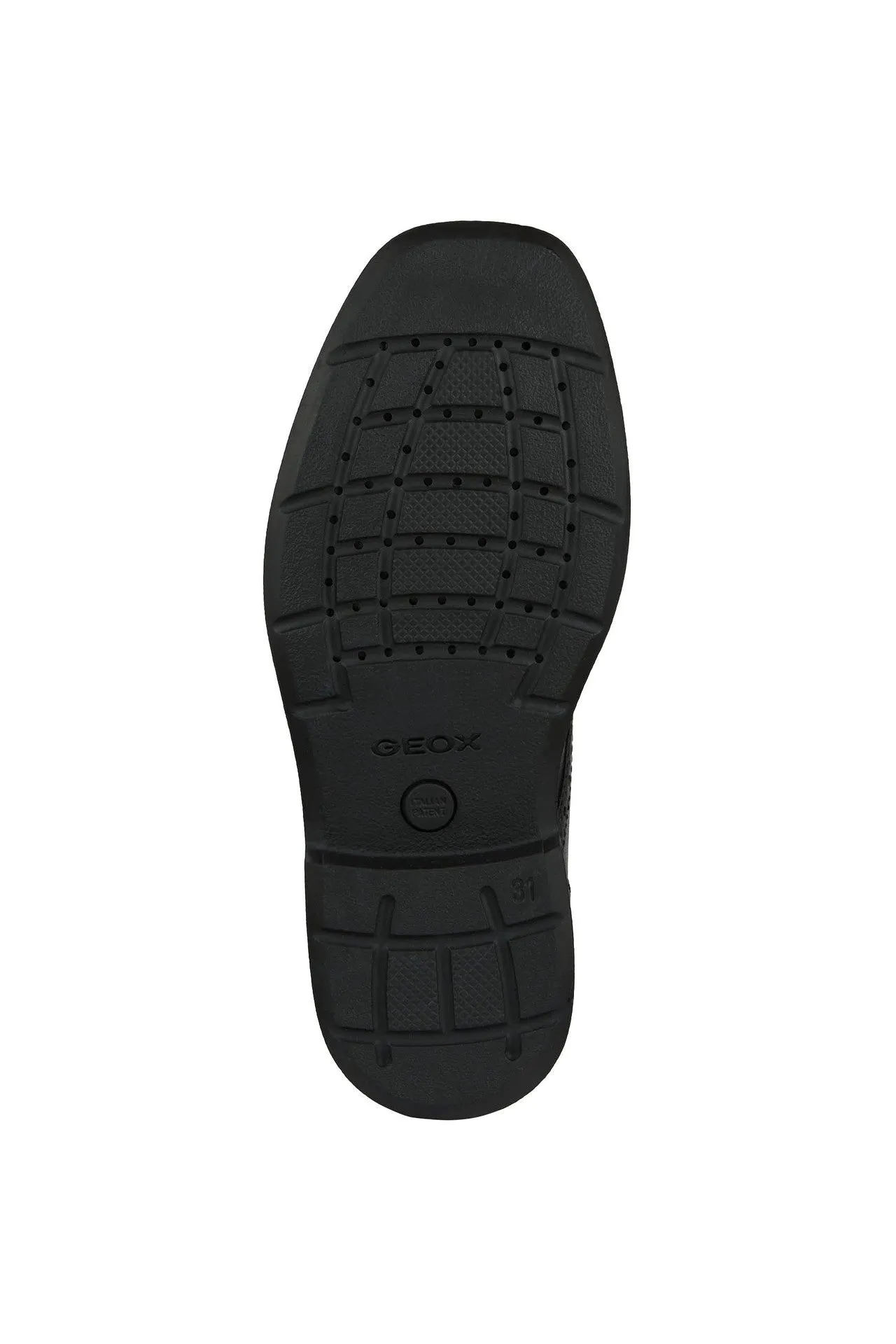 Geox School Shoes | Federico Brogue Lace Up | Black