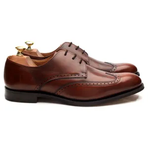 'Glasgow' Brown Leather Derby Brogues UK 8.5 G