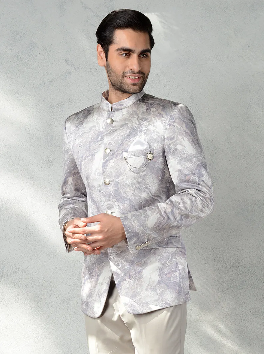 Grey Jodhpuri Suit | JadeBlue