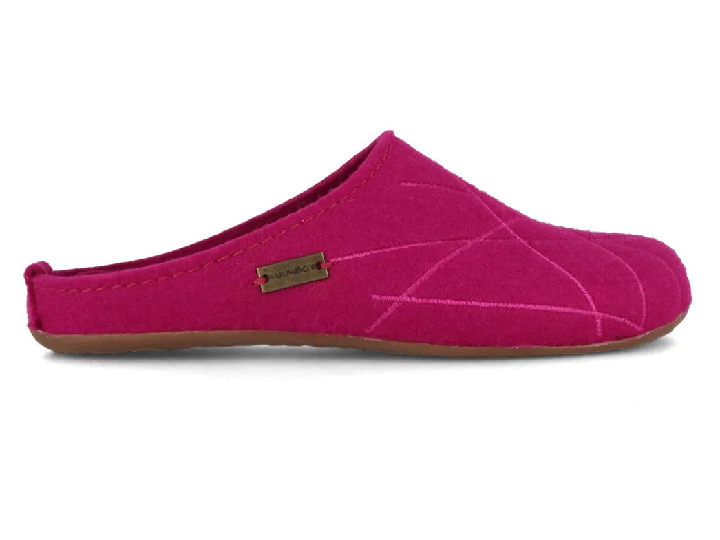 HAFLINGER Women Felt Slippers 'Everest Raya', cardinal
