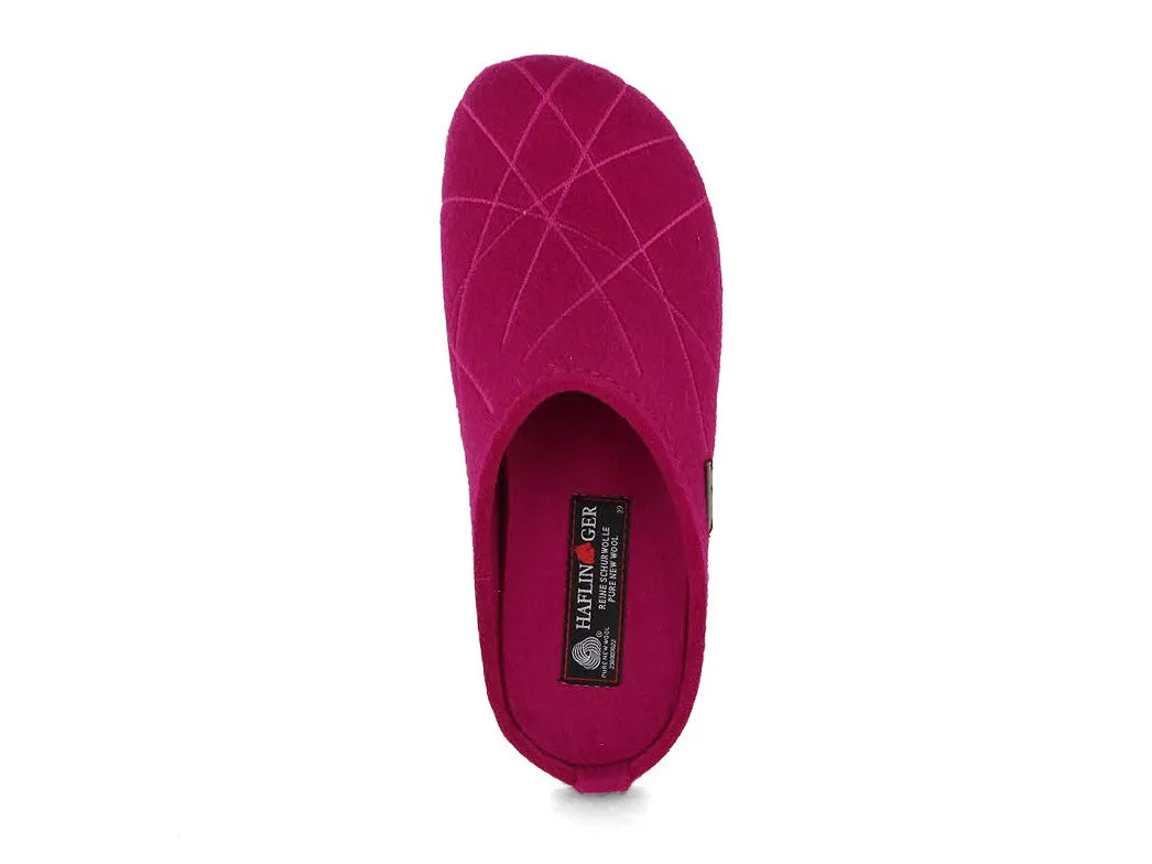 HAFLINGER Women Felt Slippers 'Everest Raya', cardinal