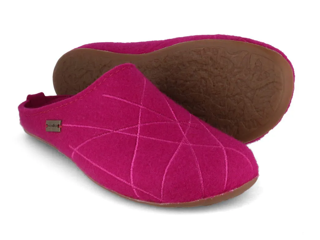HAFLINGER Women Felt Slippers 'Everest Raya', cardinal