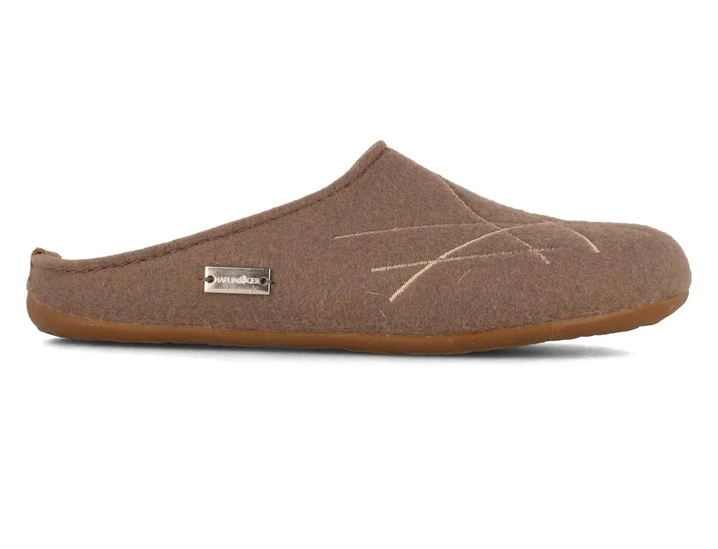 HAFLINGER Women Felt Slippers 'Everest Raya', truffle