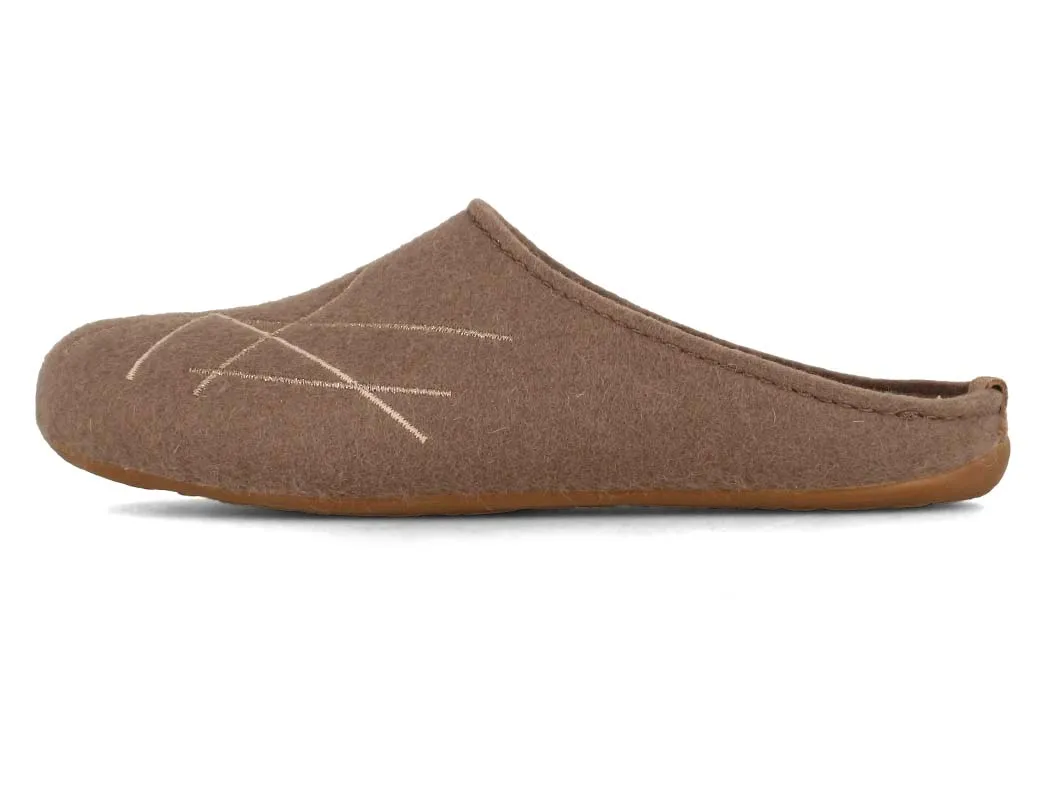 HAFLINGER Women Felt Slippers 'Everest Raya', truffle