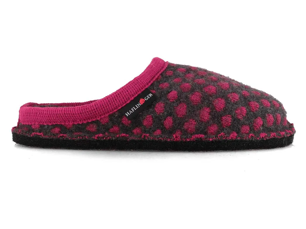 HAFLINGER Women Felt Slippers 'Flair Fun', fuchsia