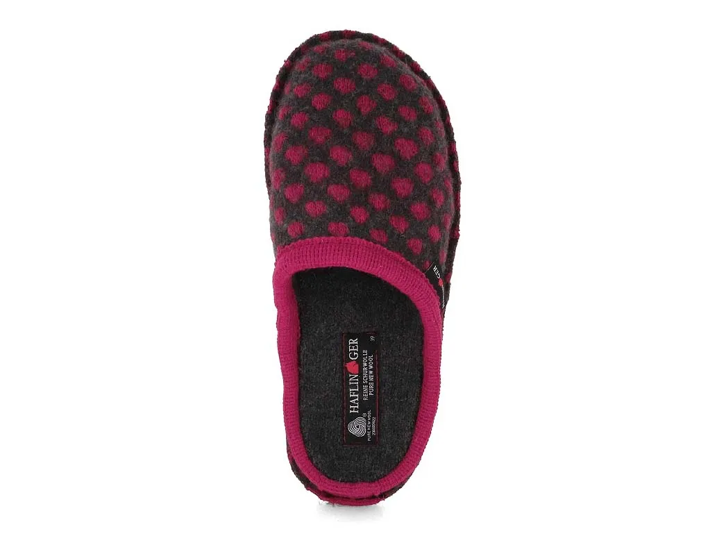 HAFLINGER Women Felt Slippers 'Flair Fun', fuchsia