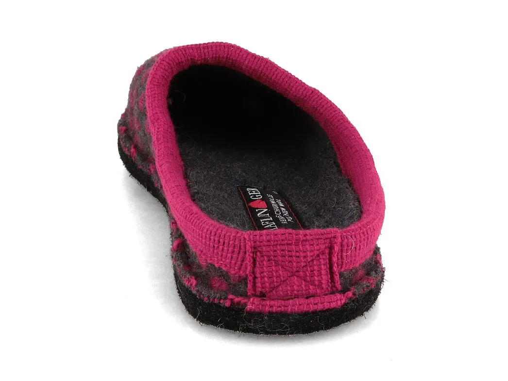 HAFLINGER Women Felt Slippers 'Flair Fun', fuchsia