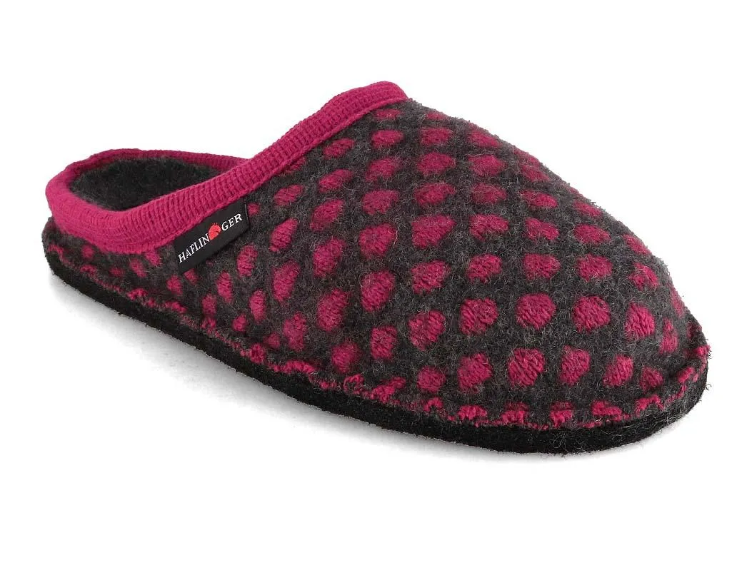 HAFLINGER Women Felt Slippers 'Flair Fun', fuchsia