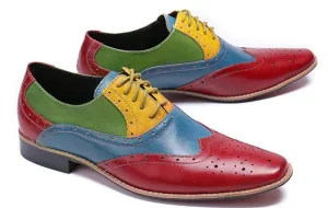 Handmade Multi-Color Leather Dress Shoes for Men