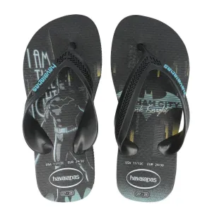 Havianas Kids Max Heroes Batman Black Flip Flops Thongs Size EU 27/28 - US 11