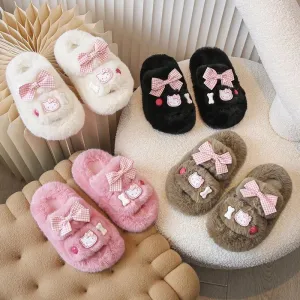 Hello Kitty Fluffy Kids' Slippers