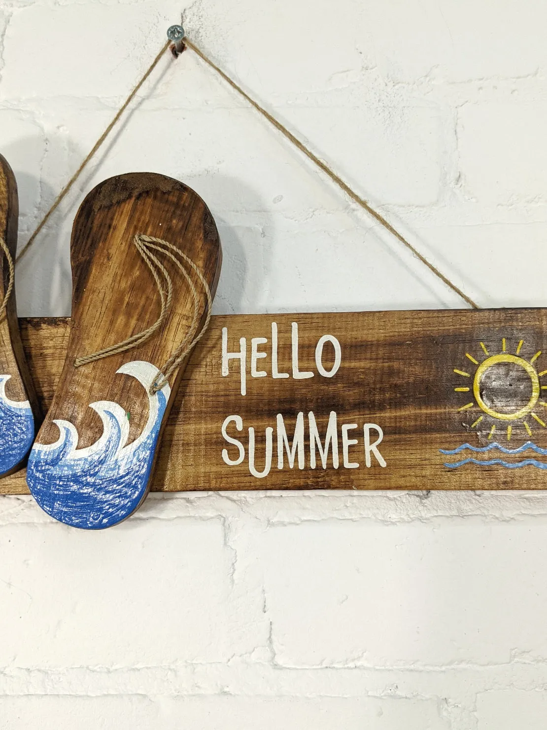 Hello, Summer Flip Flops Plaque