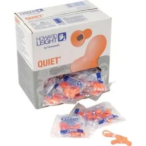 Howard Leight Quiet QD-30 Reusable Corded Foam Earplugs NRR (Noise Reduction Rating) 26 Decibels / 100 Pair/Box