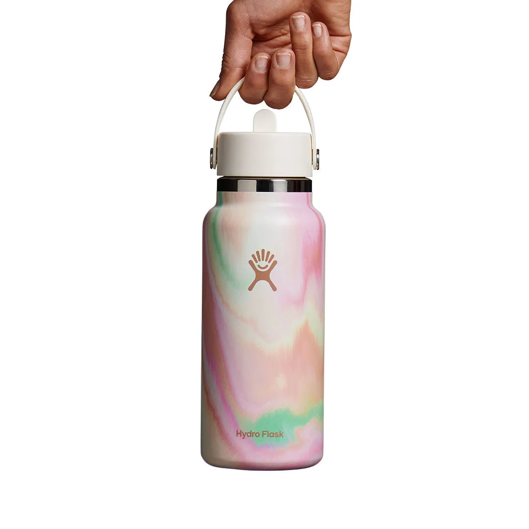 HYDRO FLASK 32 OZ WIDE FLEX STRAW CAP SWIRL-G