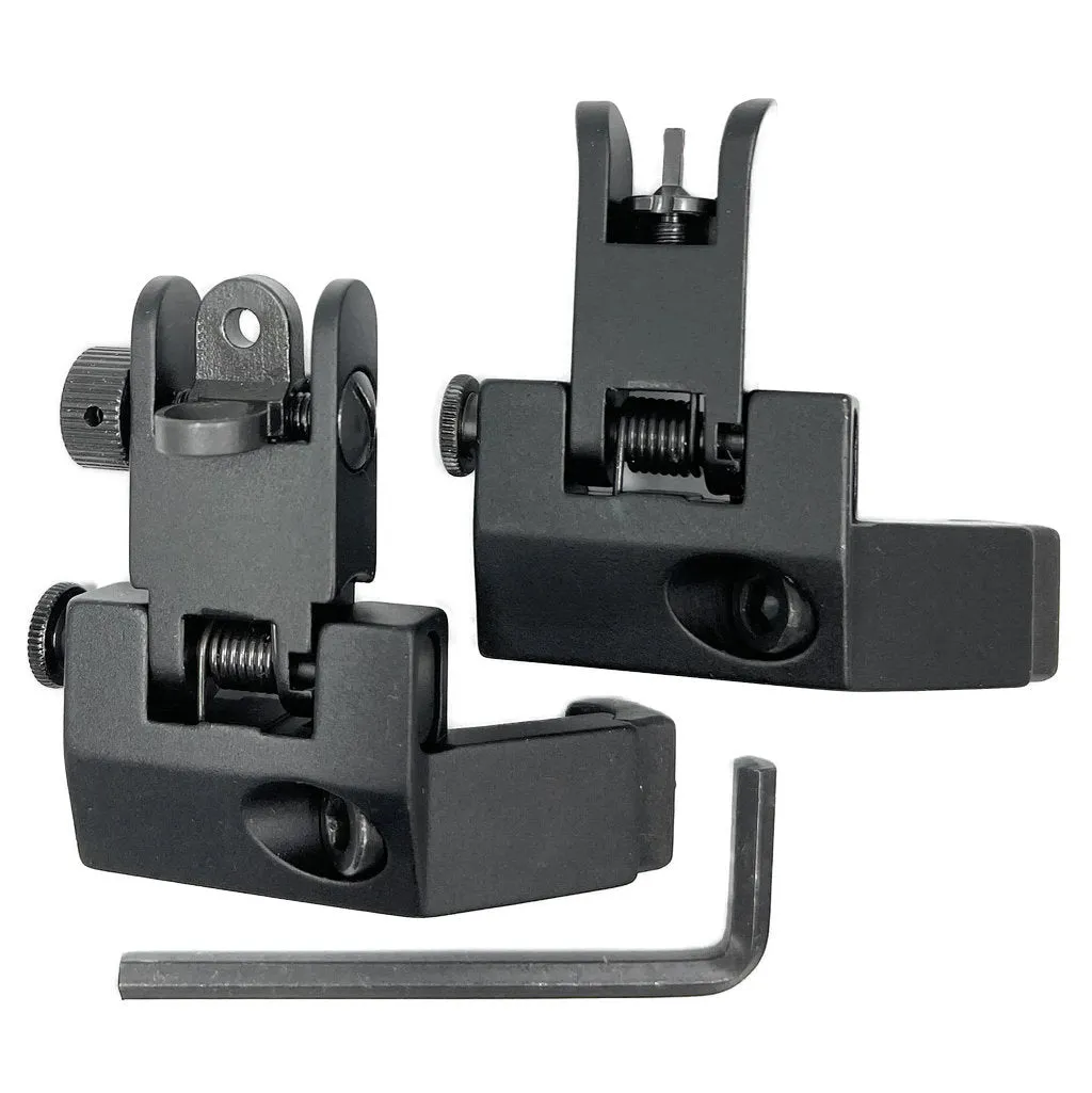 Iron Sights Flip up Canted Offset - Schwarz