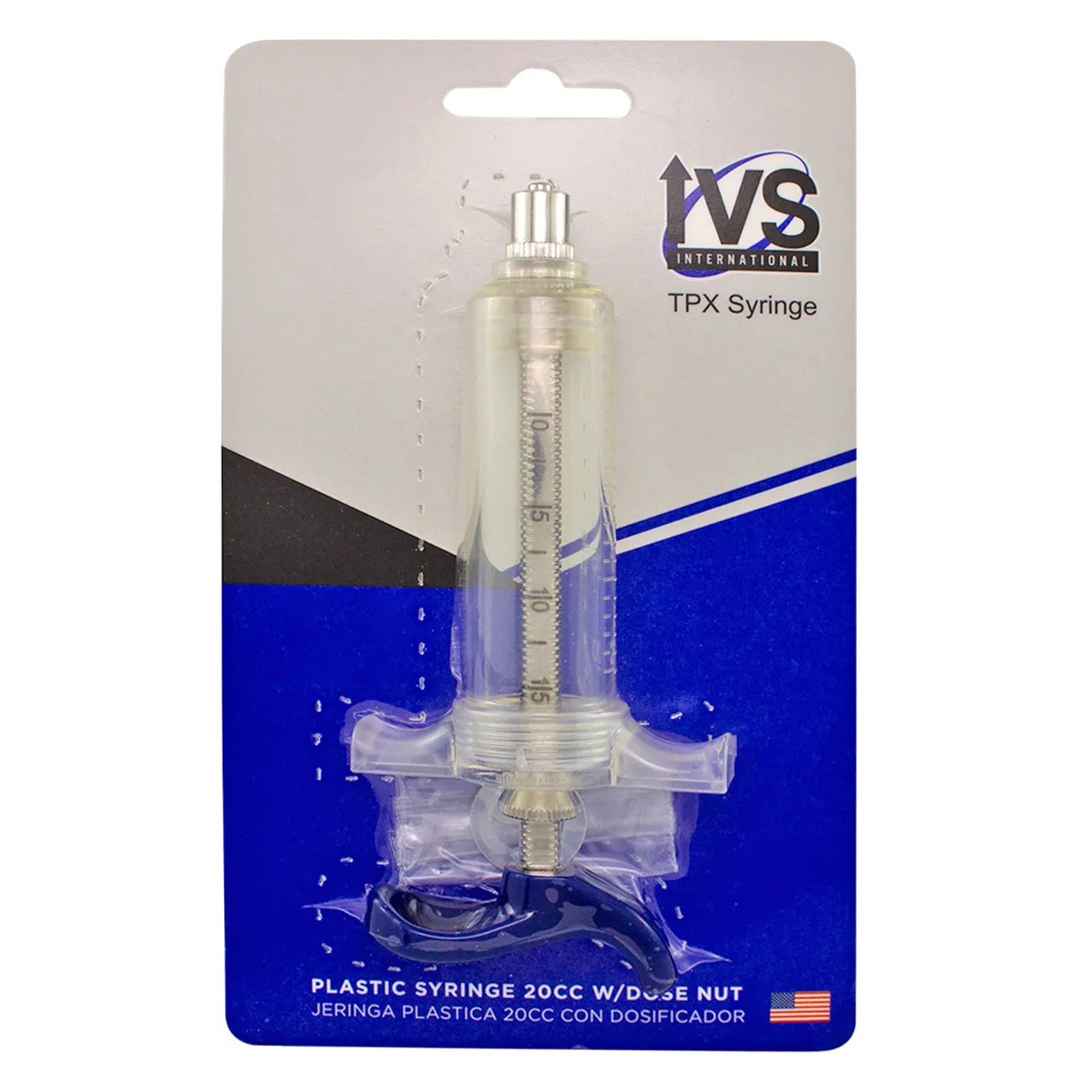 IVS International TPX plastic syringe with dose nut