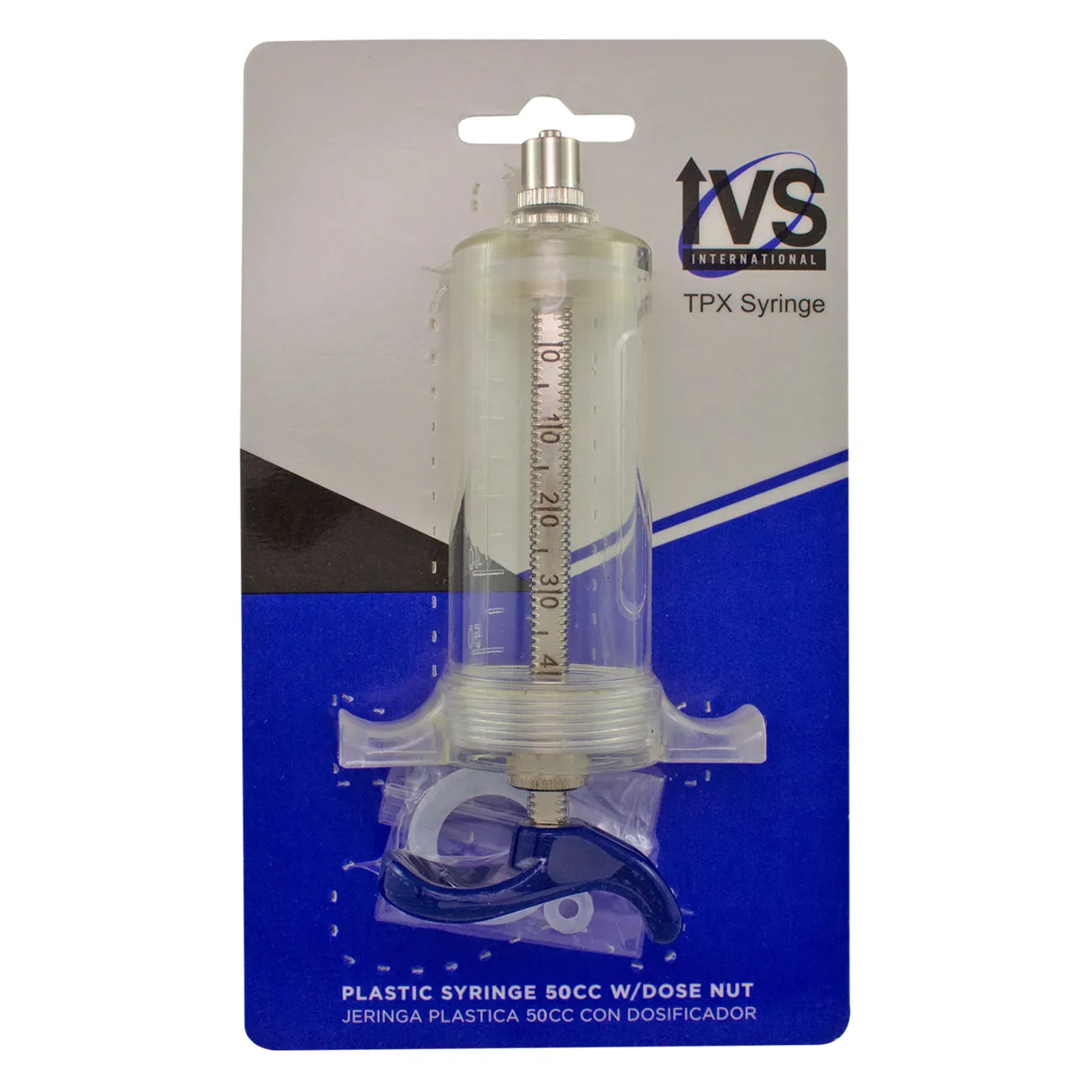 IVS International TPX plastic syringe with dose nut