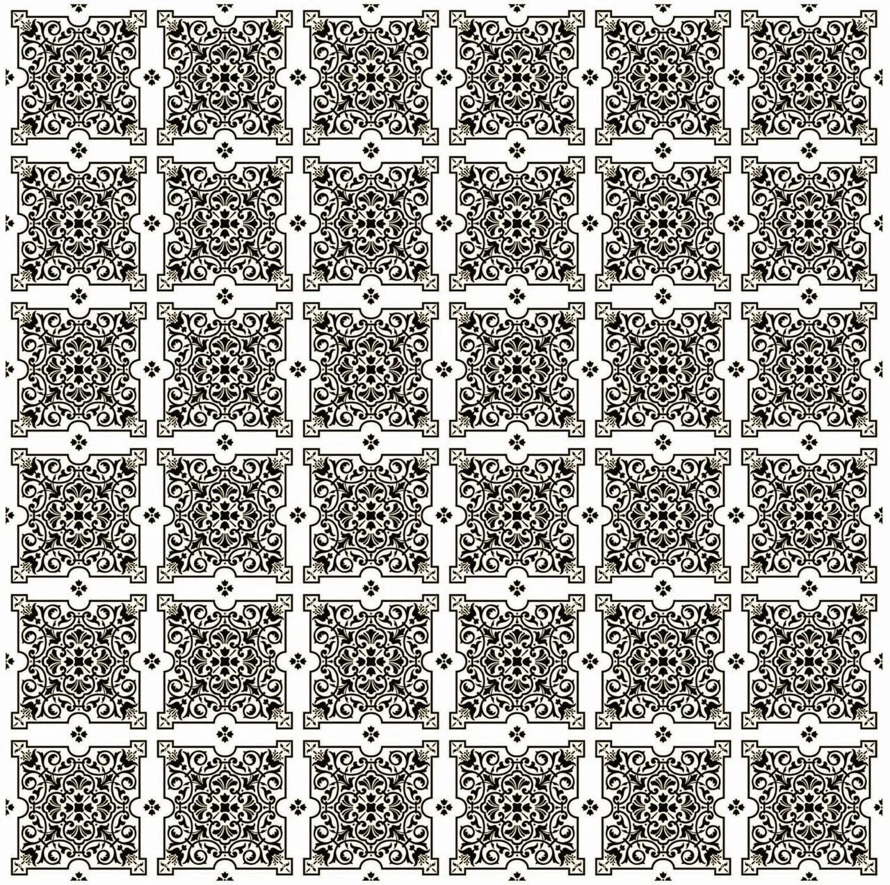 Julien Black White Tiles Contact Paper 20 FT