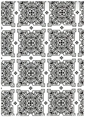 Julien Black White Tiles Contact Paper 20 FT