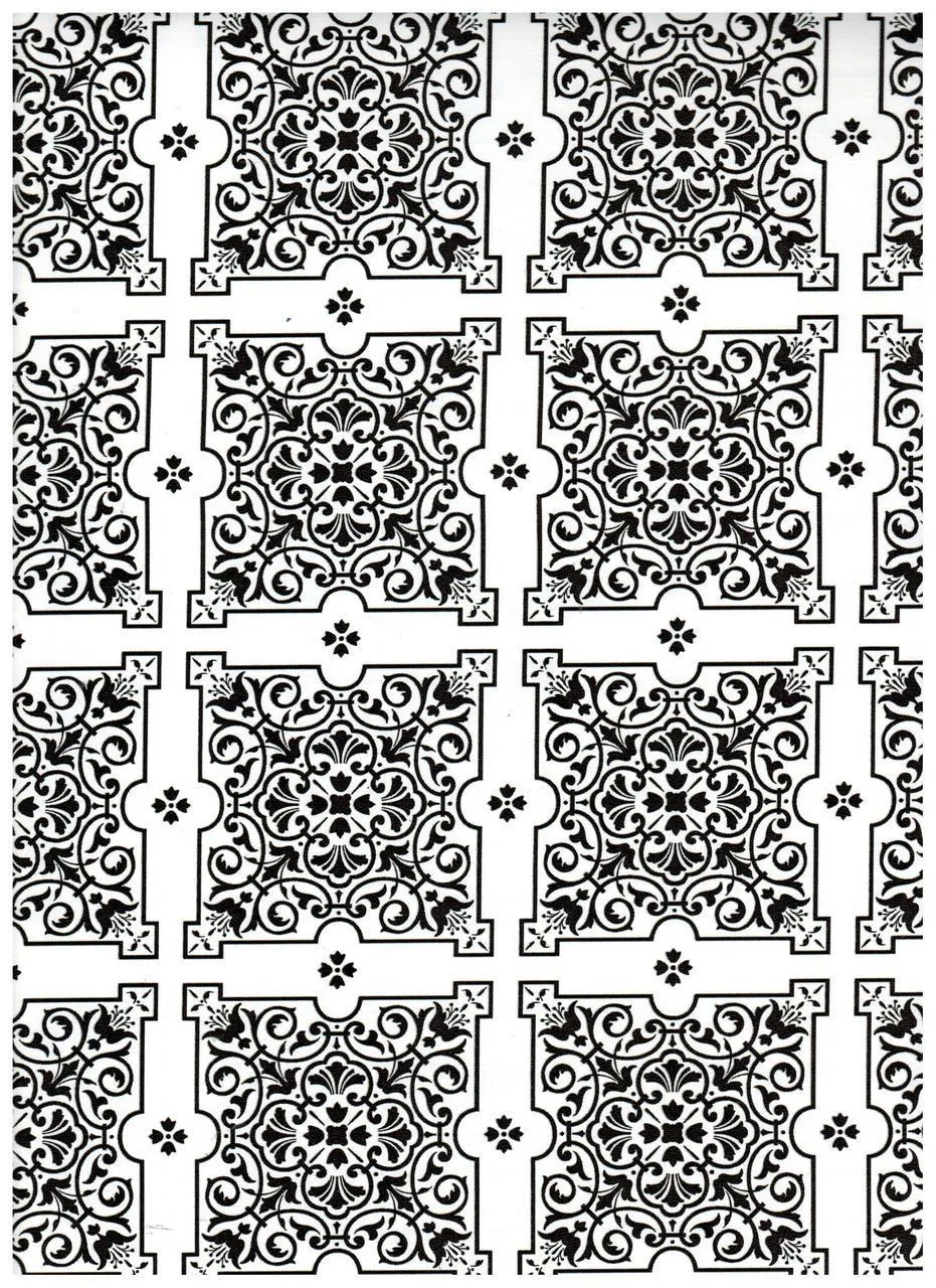 Julien Black White Tiles Contact Paper 20 FT