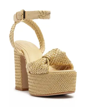 Khari Platform Sandals in Natural