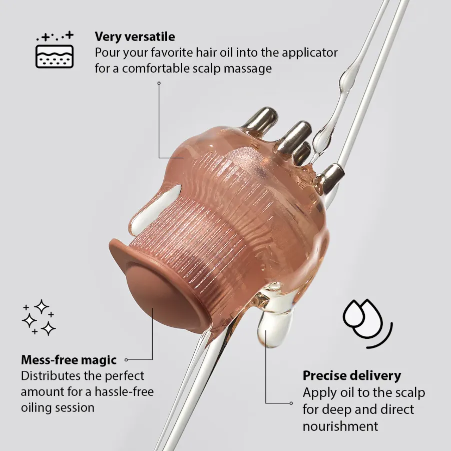 Kitsch Recycled Plastic Scalp & Hair Oil Applicator - Terracotta