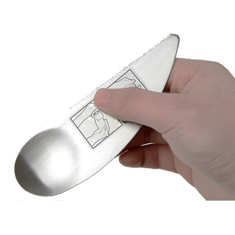 Kiwi Fruit Knife & Spoon - Stainless Steel