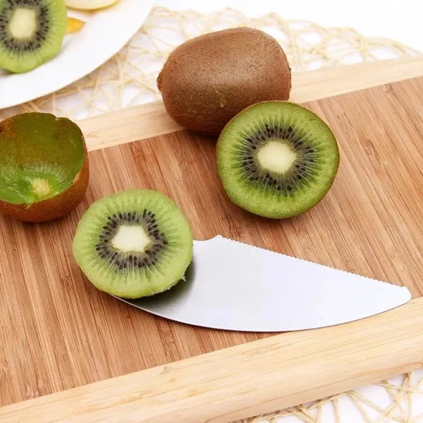 Kiwi Fruit Knife & Spoon - Stainless Steel