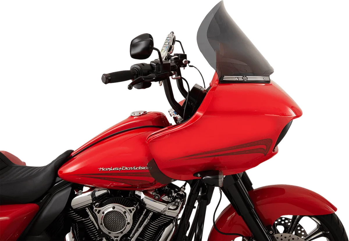 Klock Werks KW05-01-0315 15in. Pro-Touring Flare Windshield - Dark Smoke