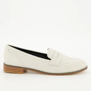 Ladies Penny Loafer - Bone