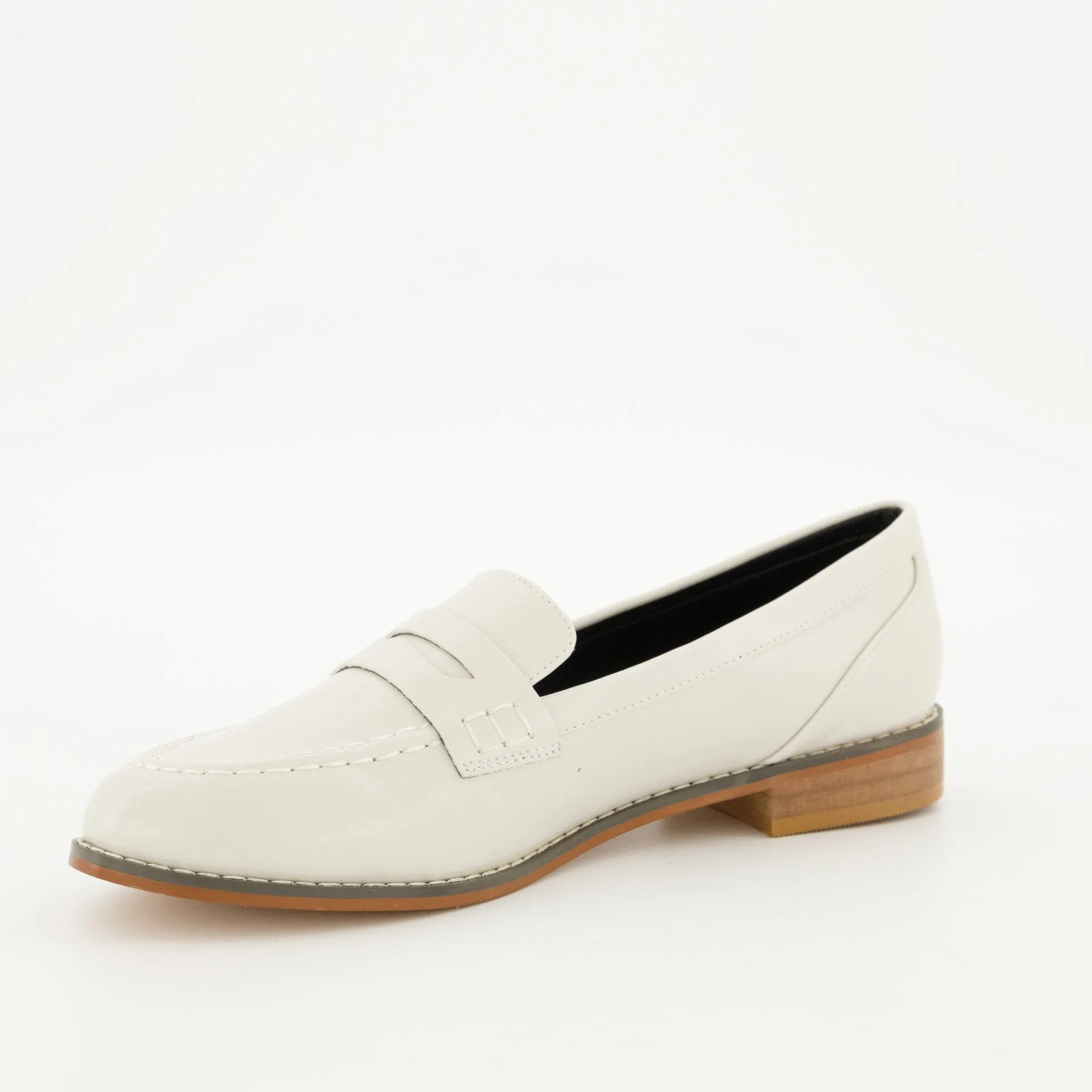 Ladies Penny Loafer - Bone