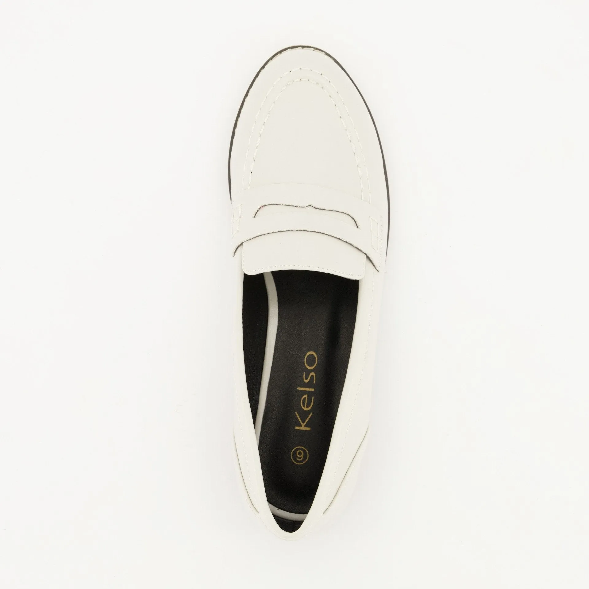 Ladies Penny Loafer - Bone