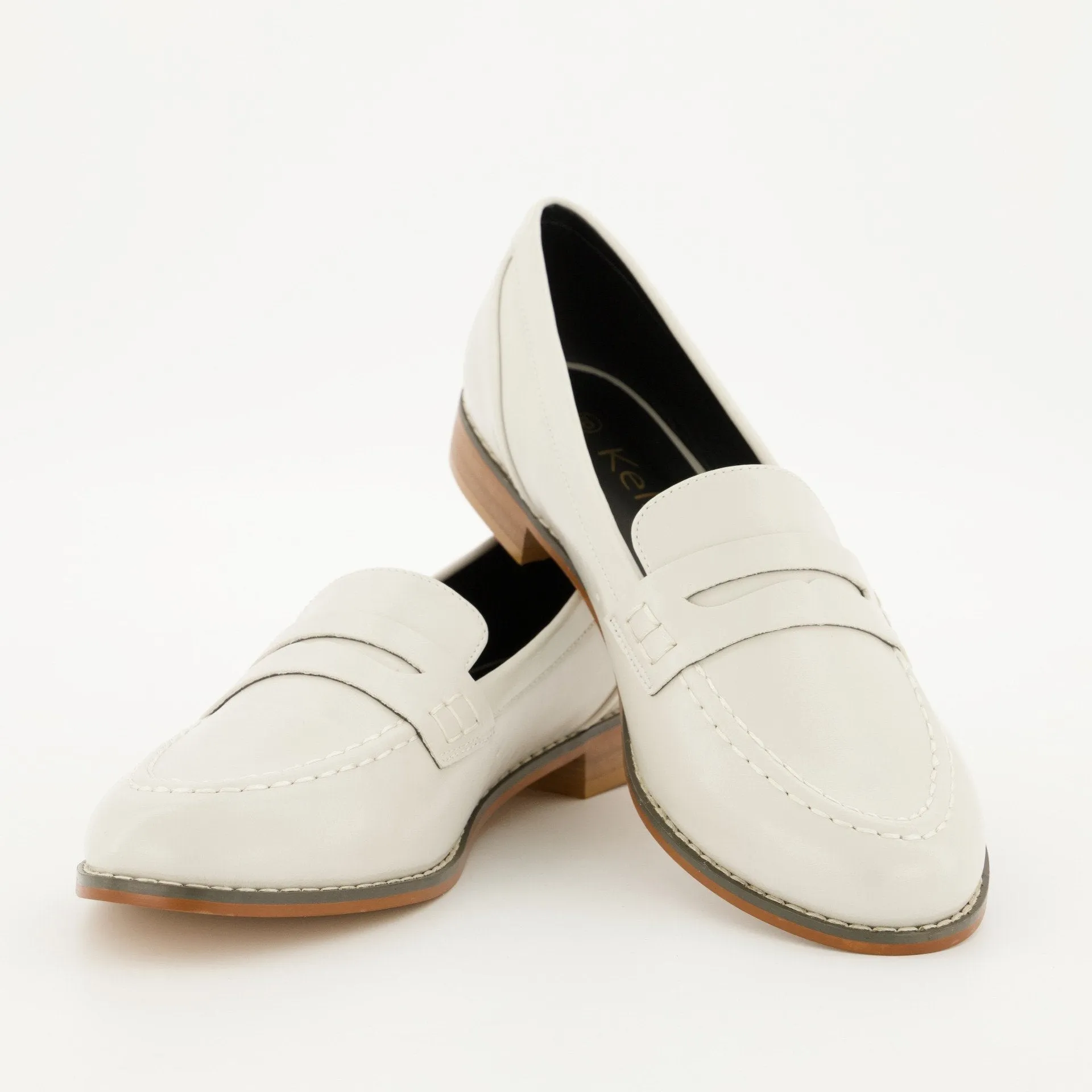 Ladies Penny Loafer - Bone