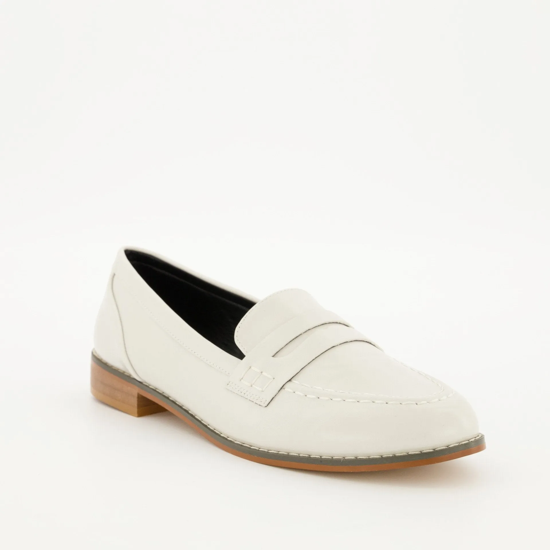 Ladies Penny Loafer - Bone