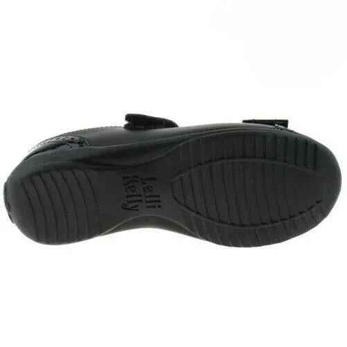 Lelli Kelly LK8212 (DB89) Gabriella Black Leather School Dolly Shoes F Fitting