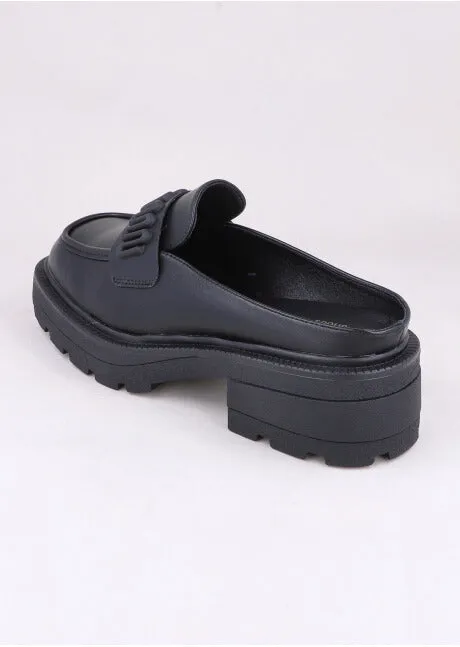 Loafers Destalonado Punta Cuadrada