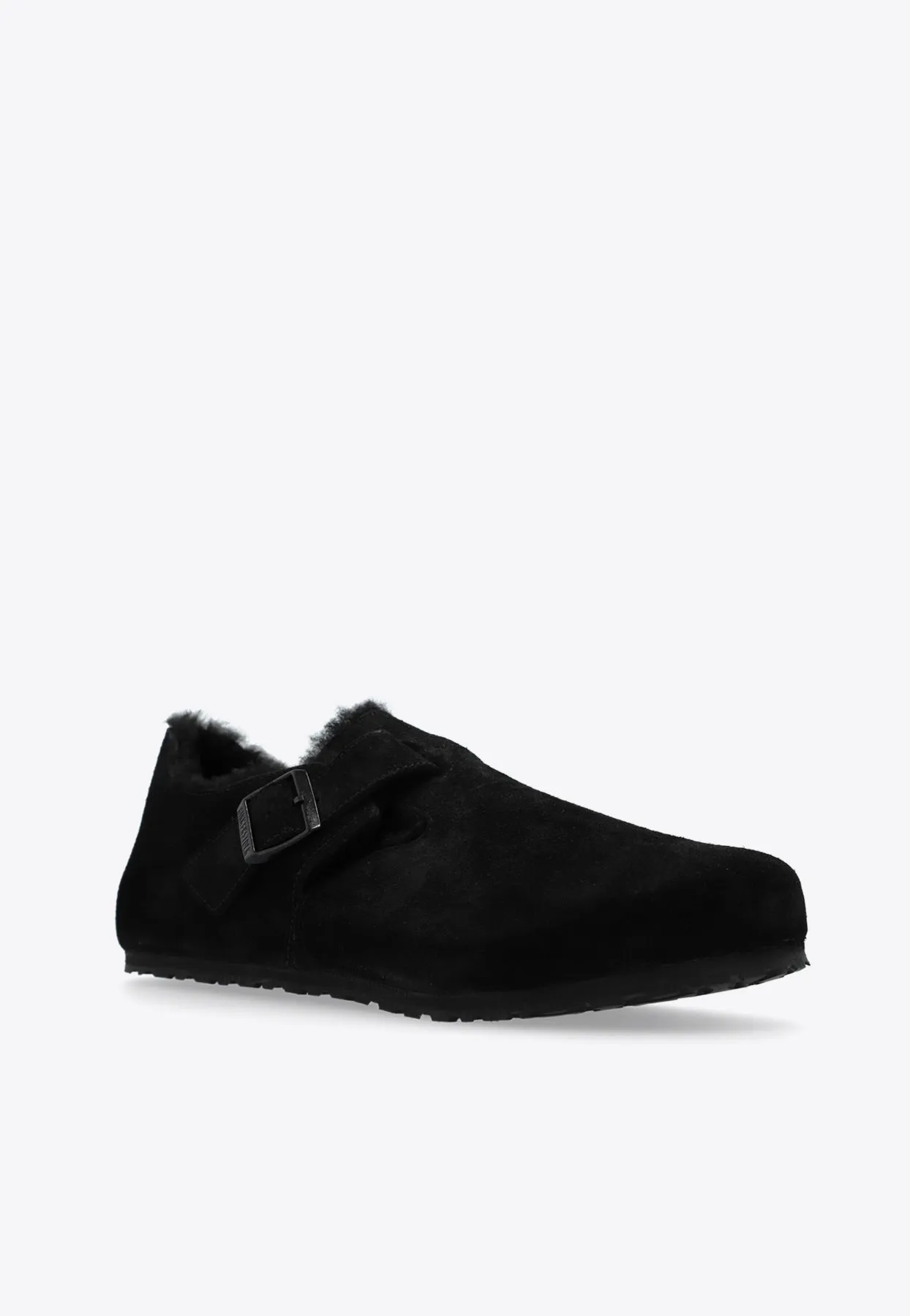 London Suede Buckled Loafers