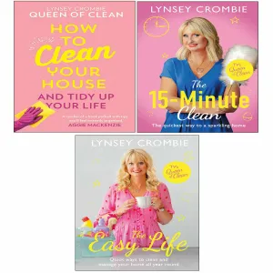 Lynsey Queen of Clean Collection 3 Books Set Easy Life, How To Clean Your House