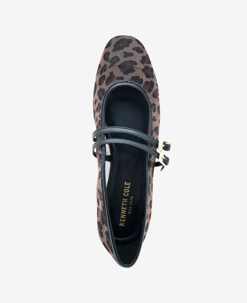Mackenzie Leopard Print Mesh Mary Jane